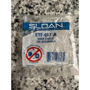 SLOAN ETF617A Back‎ Check Tee Assembly Genuine Parts Brass